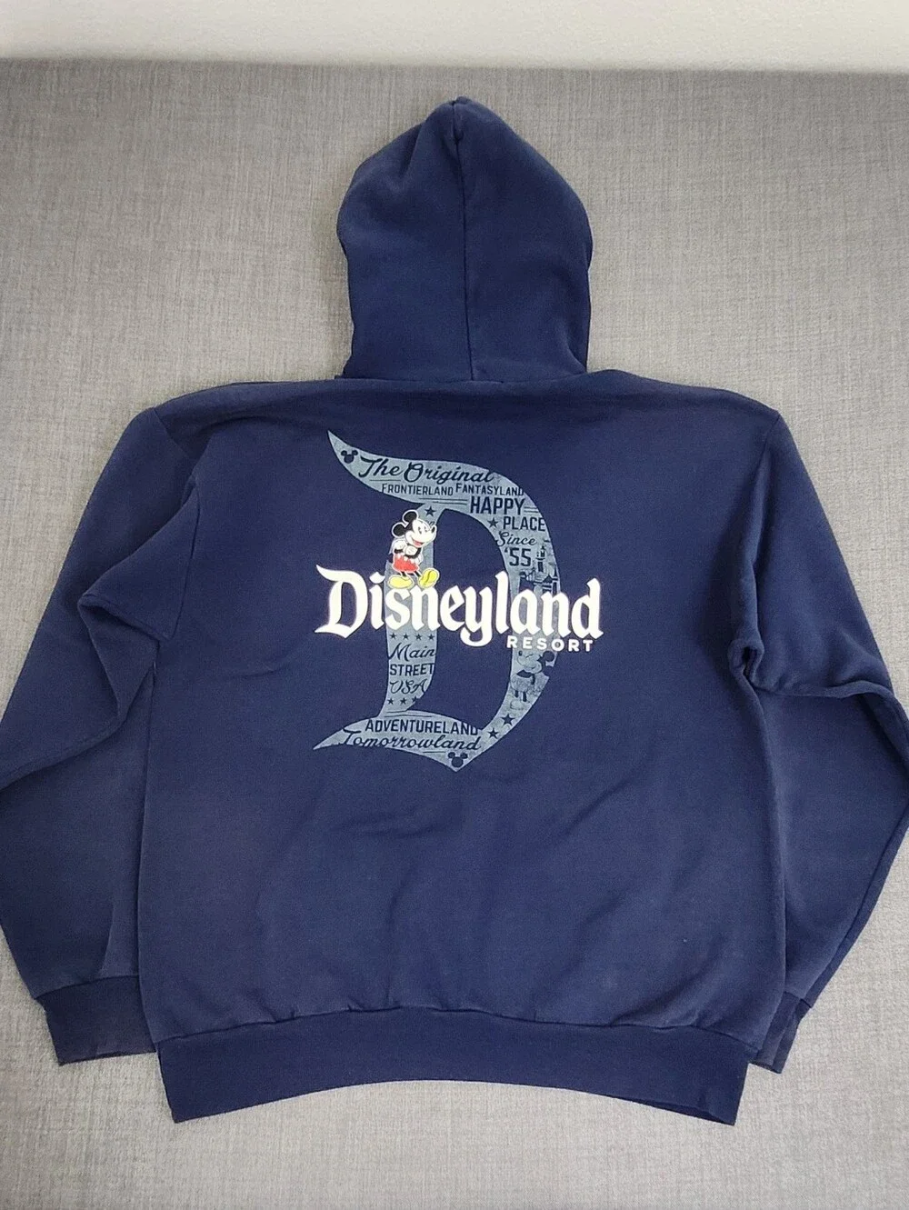 Disney Parks Disneyland Resort Faded Pullover Hoodie Large.